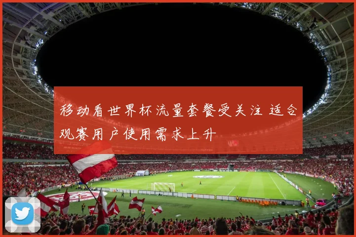 移动看世界杯流量套餐受关注 适合观赛用户使用需求上升