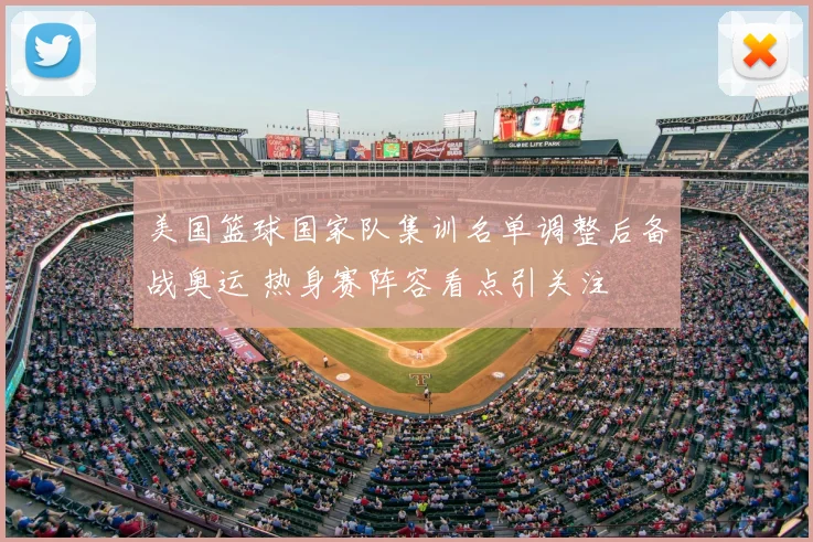 美国篮球国家队集训名单调整后备战奥运 热身赛阵容看点引关注